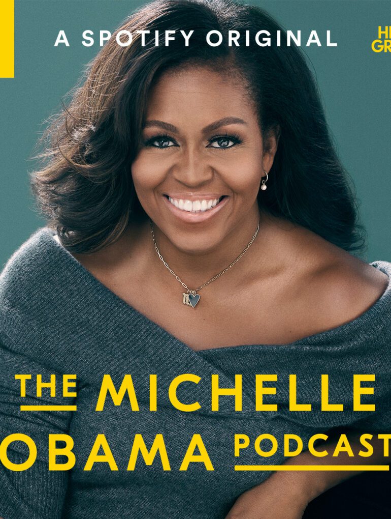 Michelle Obama podcast promotional image