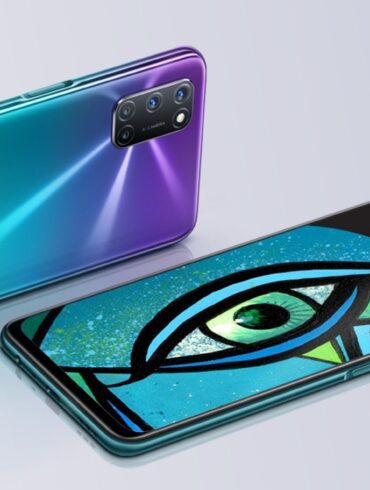 Aurora Purple Oppo A72 smartphone