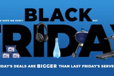 OneDayOnly lack Friday announcement against a blue background