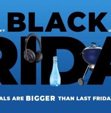 OneDayOnly lack Friday announcement against a blue background