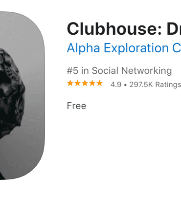 clubhouse details page on apple app store