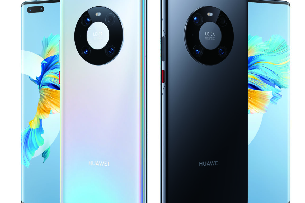 Front and back of the Huawei Mate 40 Pro