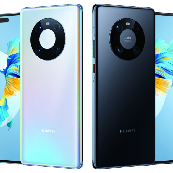 Front and back of the Huawei Mate 40 Pro