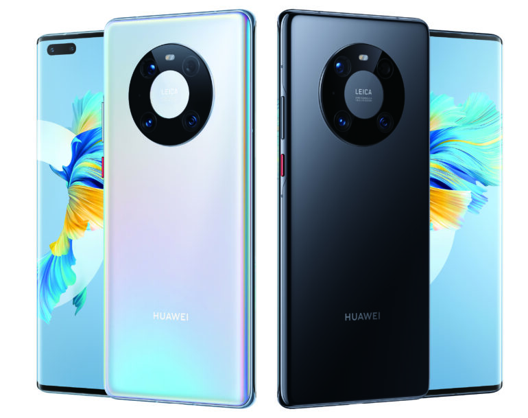 Front and back of the Huawei Mate 40 Pro