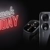 HONOR Black Friday banner showcasing the back of a black HONOR 90lite 5G handset