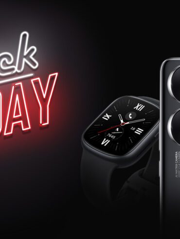 HONOR Black Friday banner showcasing the back of a black HONOR 90lite 5G handset